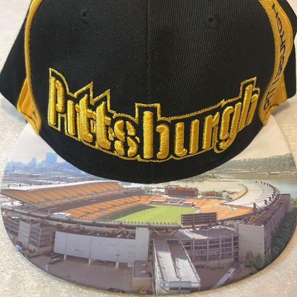 City Hunter USA- Pittsburgh Steelers Heinz Field Design Baseball Adjustable Hat - Picture 4 of 6